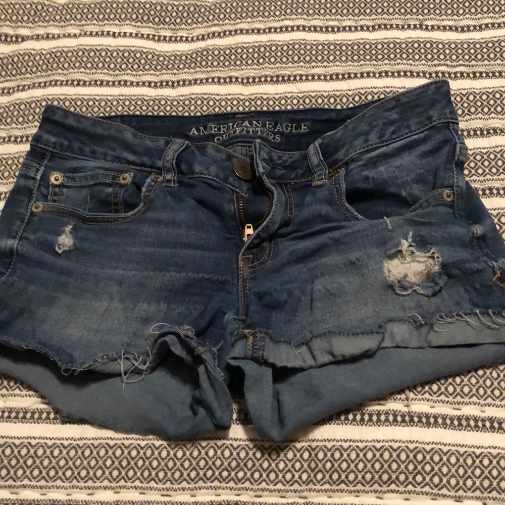 Denim shorts